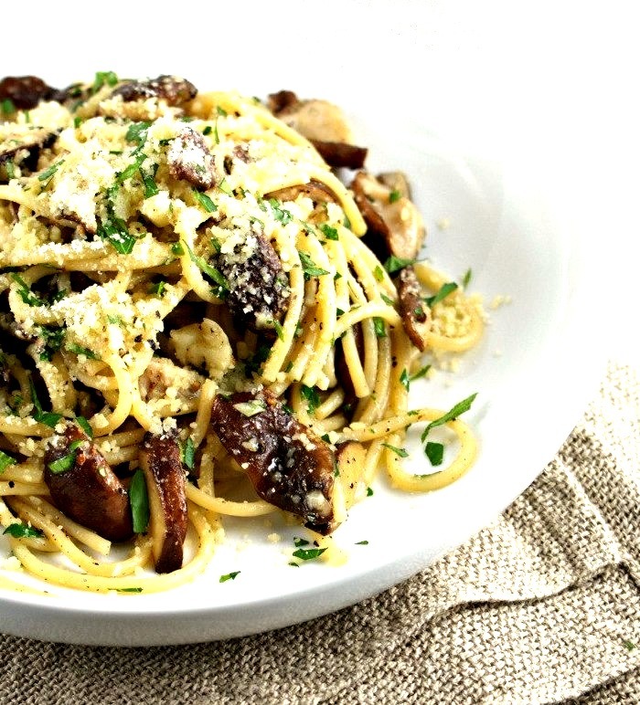 Shitake Mushroom Spaghetti