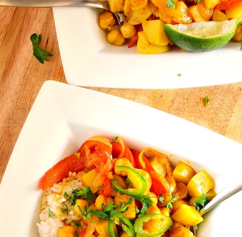 Easy yellow curry bowls / Recipe